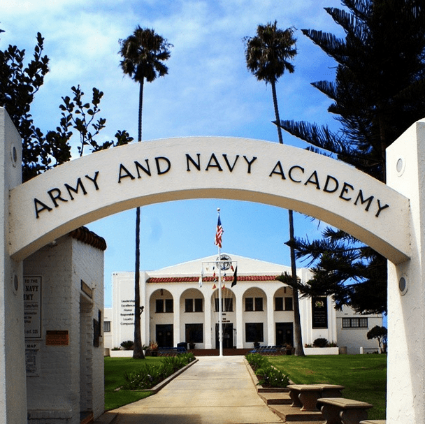 Entrance at Army and Navy Academy
