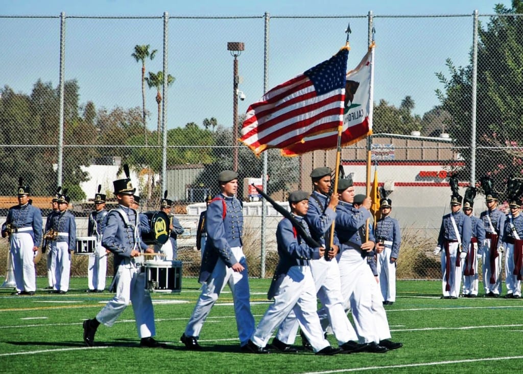 The color guard is an integral piece of any JROTC military boarding school