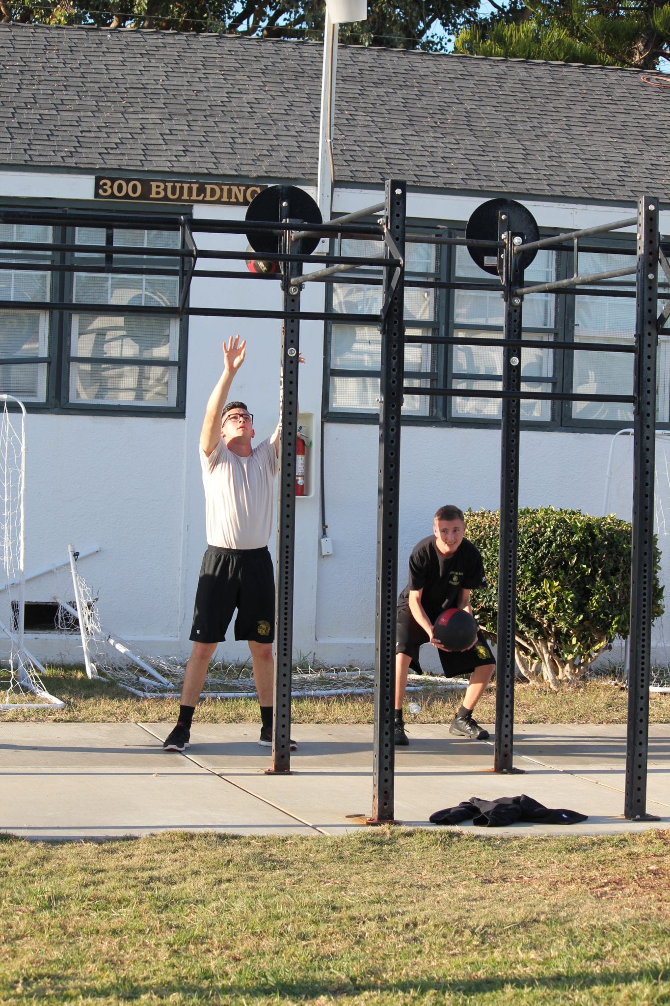 Cadets participate in Crossfit at our military boarding school for boys
