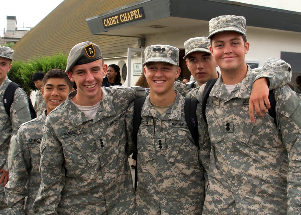 Students at Military Schools