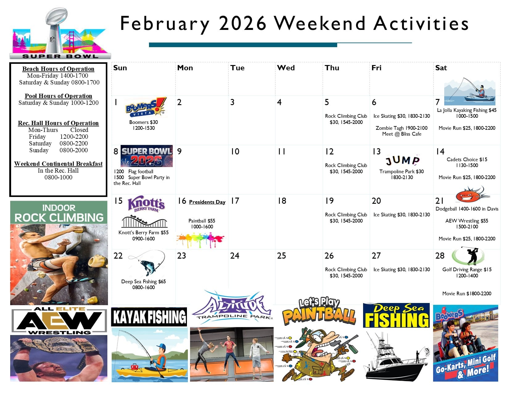 Oct 2025 Weekend Activities Calendar