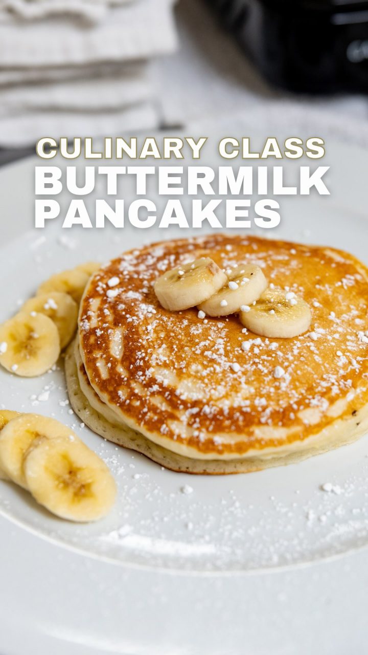 Our coveted Culinary Class is back at it with Buttermilk Pancakes. We have beginning classes that starts with basically fundamentals of cook…