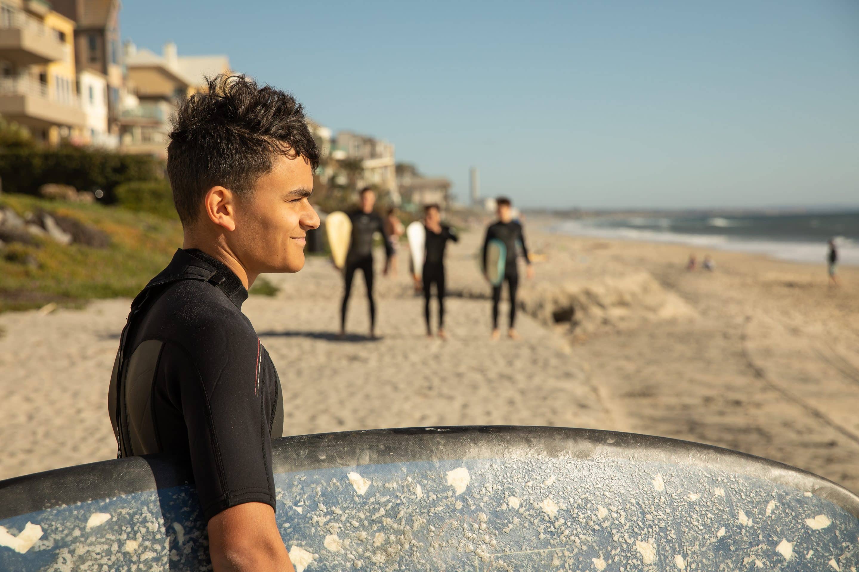 Cadets at Army and Navy Academy enjoy a variety of weekend activities, including the beach.